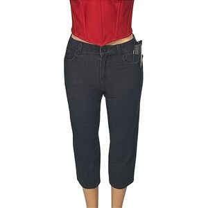 Volcom Modown Tapered Denim Jeans Dark Wash Relaxed Fit Cropped Size 26 NEW